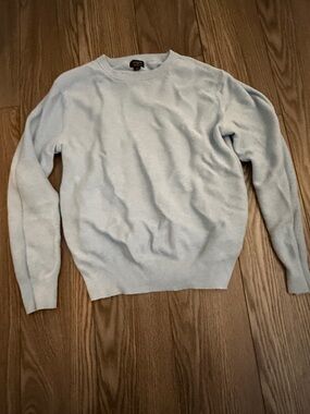 Light Blue J. Crew Crewneck cotton Sweater